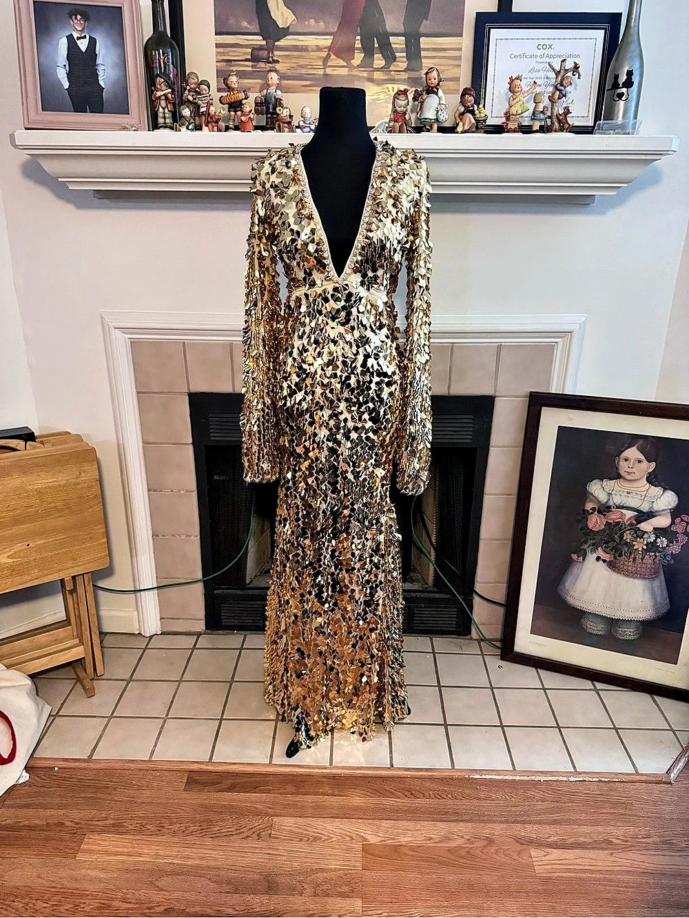 NEW Fashion Nova Evening/Party Dress with Gold Accents